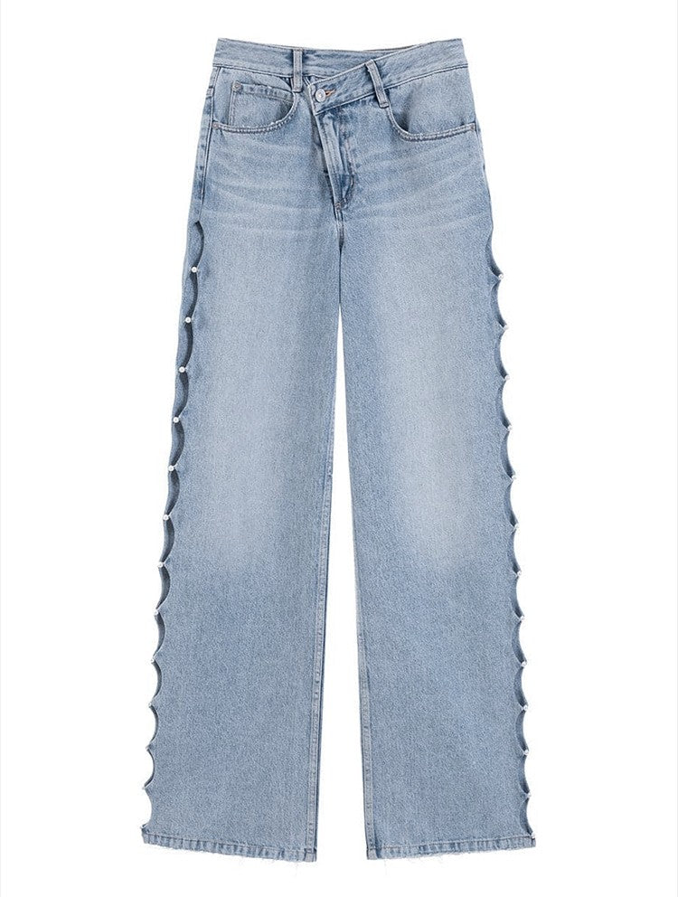 Faith Denim Pearl Pants