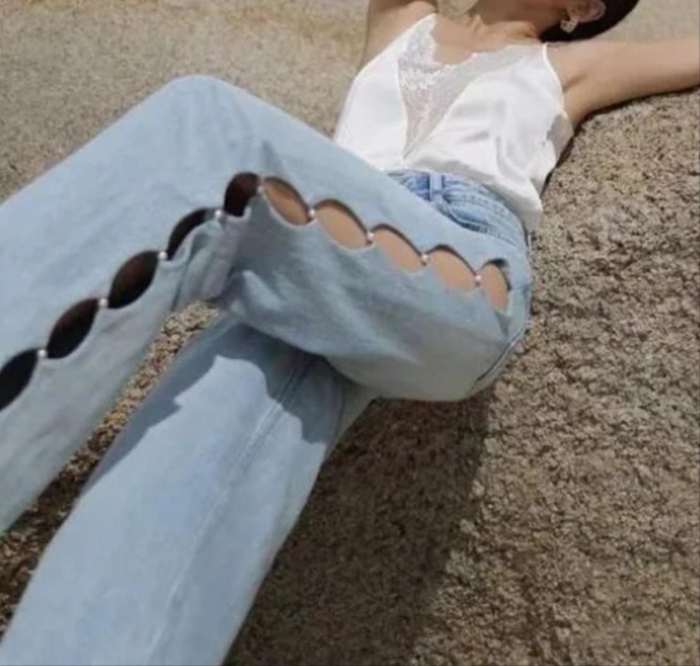 Faith Denim Pearl Pants