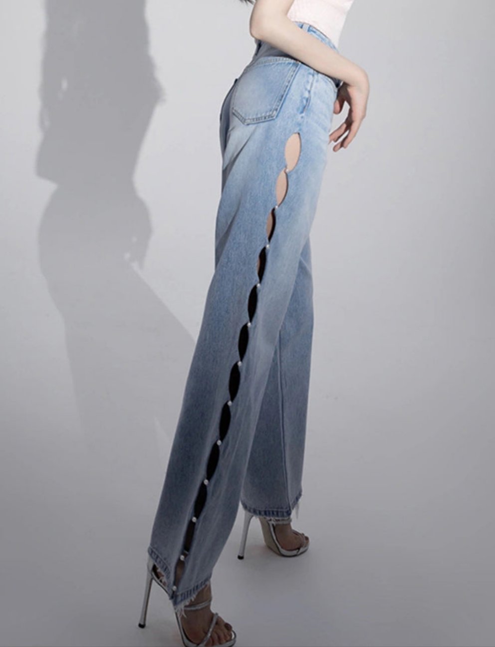 Faith Denim Pearl Pants