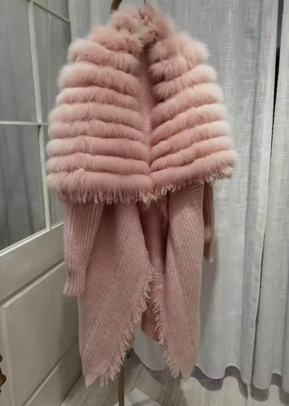 Rodeo Fox Fur Knit Sweater