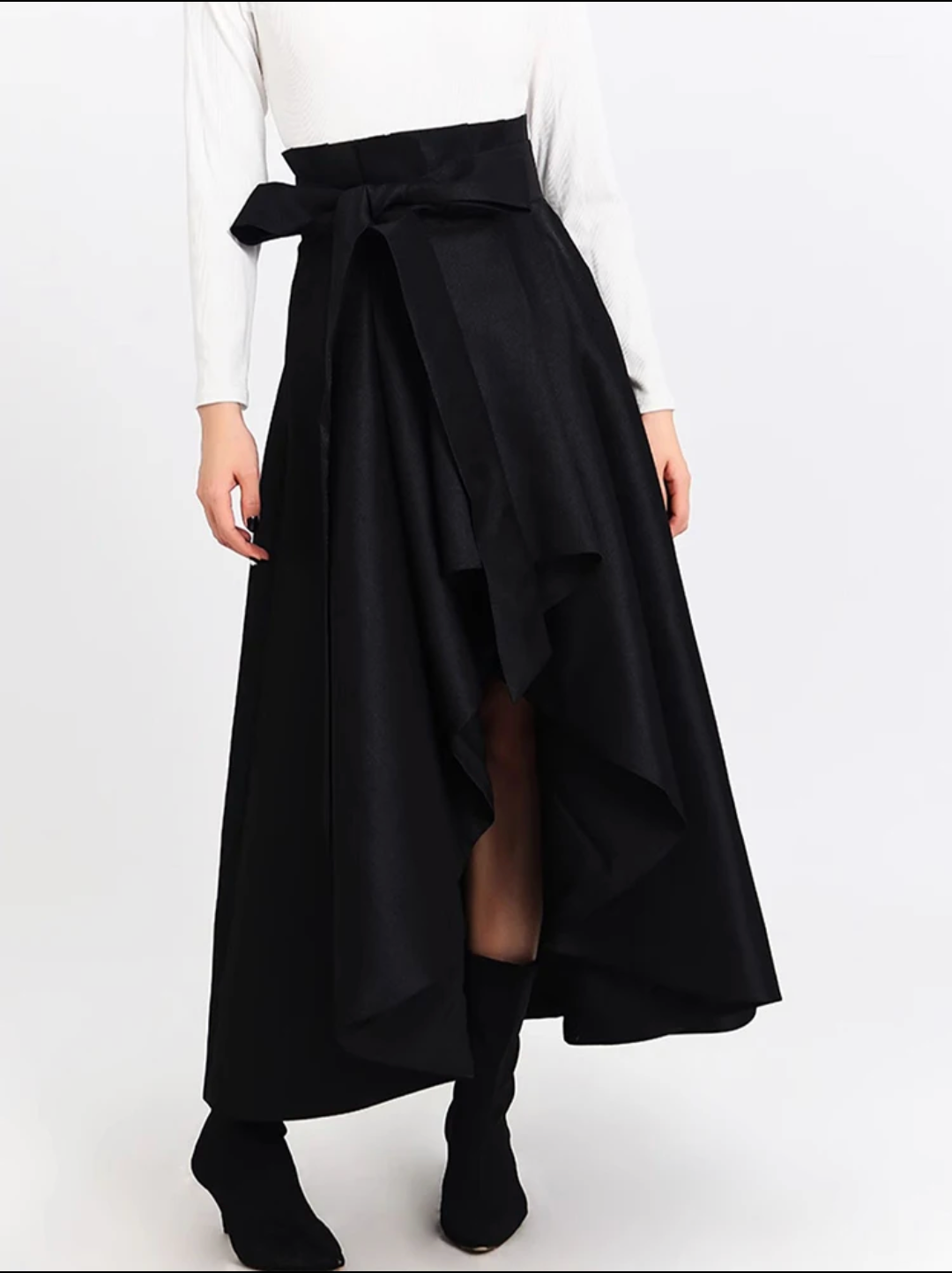 Miracle Cascading Skirt Black
