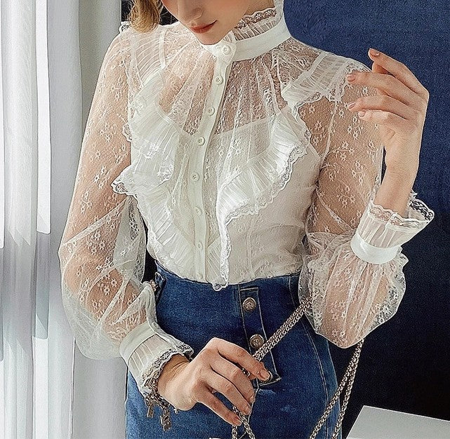 Salvadora Lace Blouse White