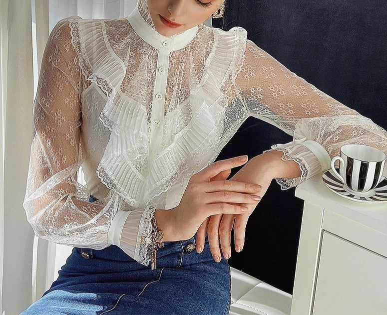 Salvadora Lace Blouse White
