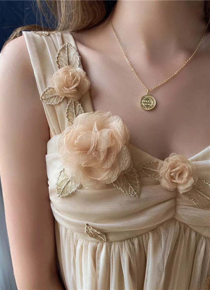 Yulia Rose Applique Blouse