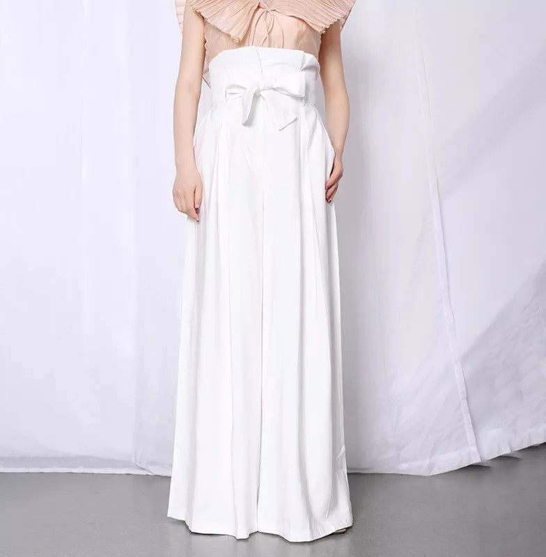 Joyce High Waisted Pants White