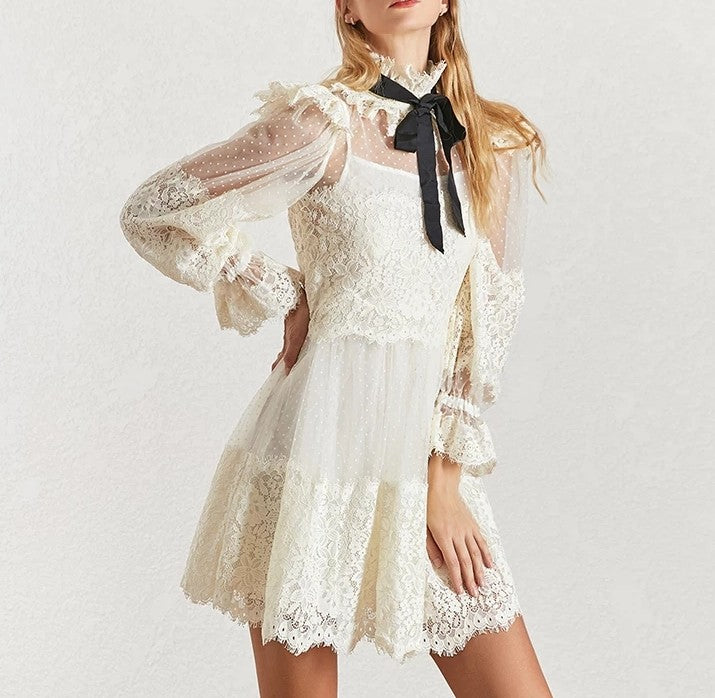 Alysse Vintage Lace Dress