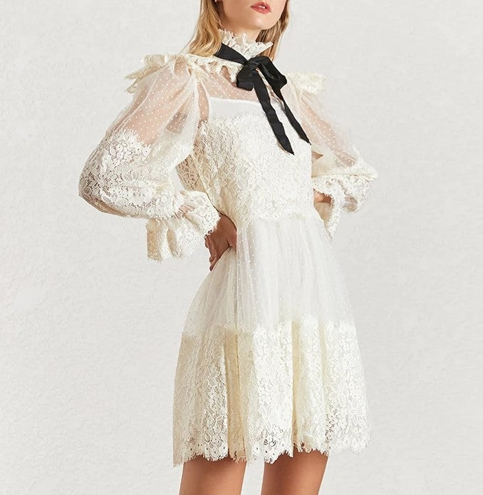 Alysse Vintage Lace Dress