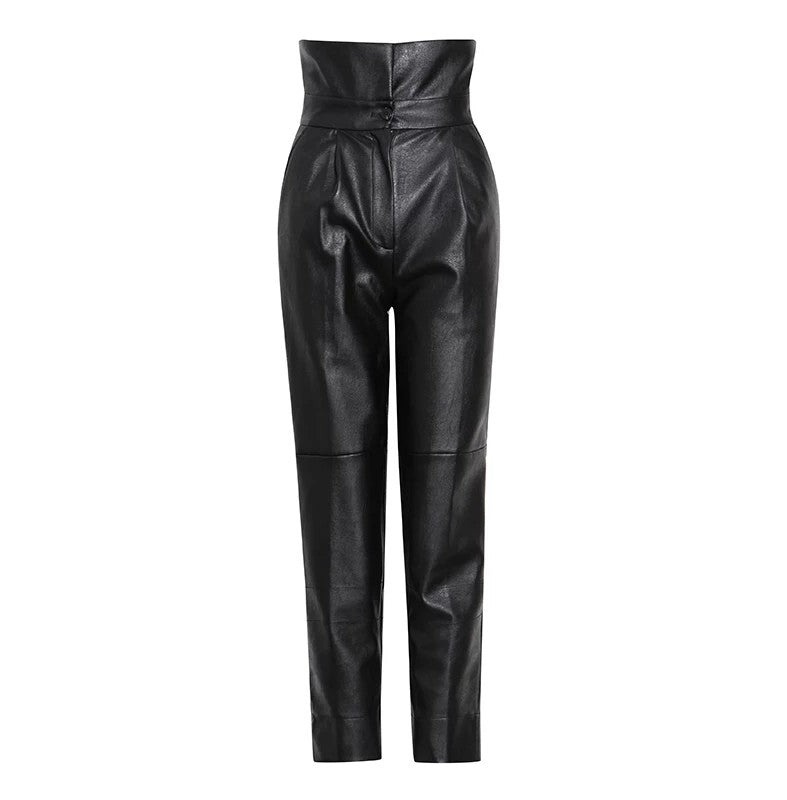 Angelica Vegan Leather Harem Pants