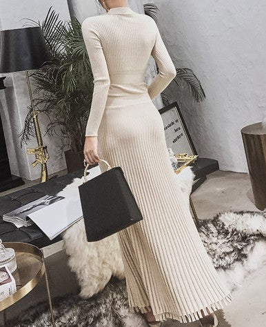 Hessa Knit Dress Beige