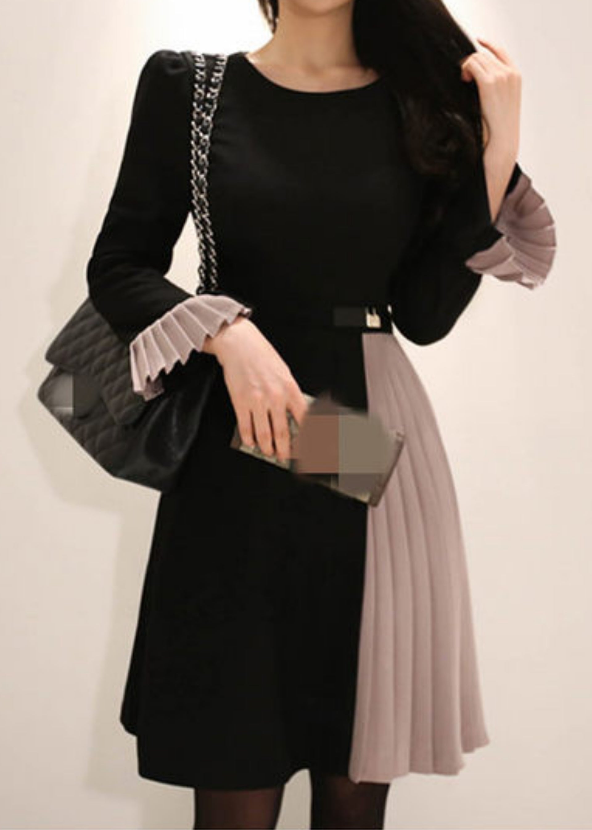 Raina Pleated Dress