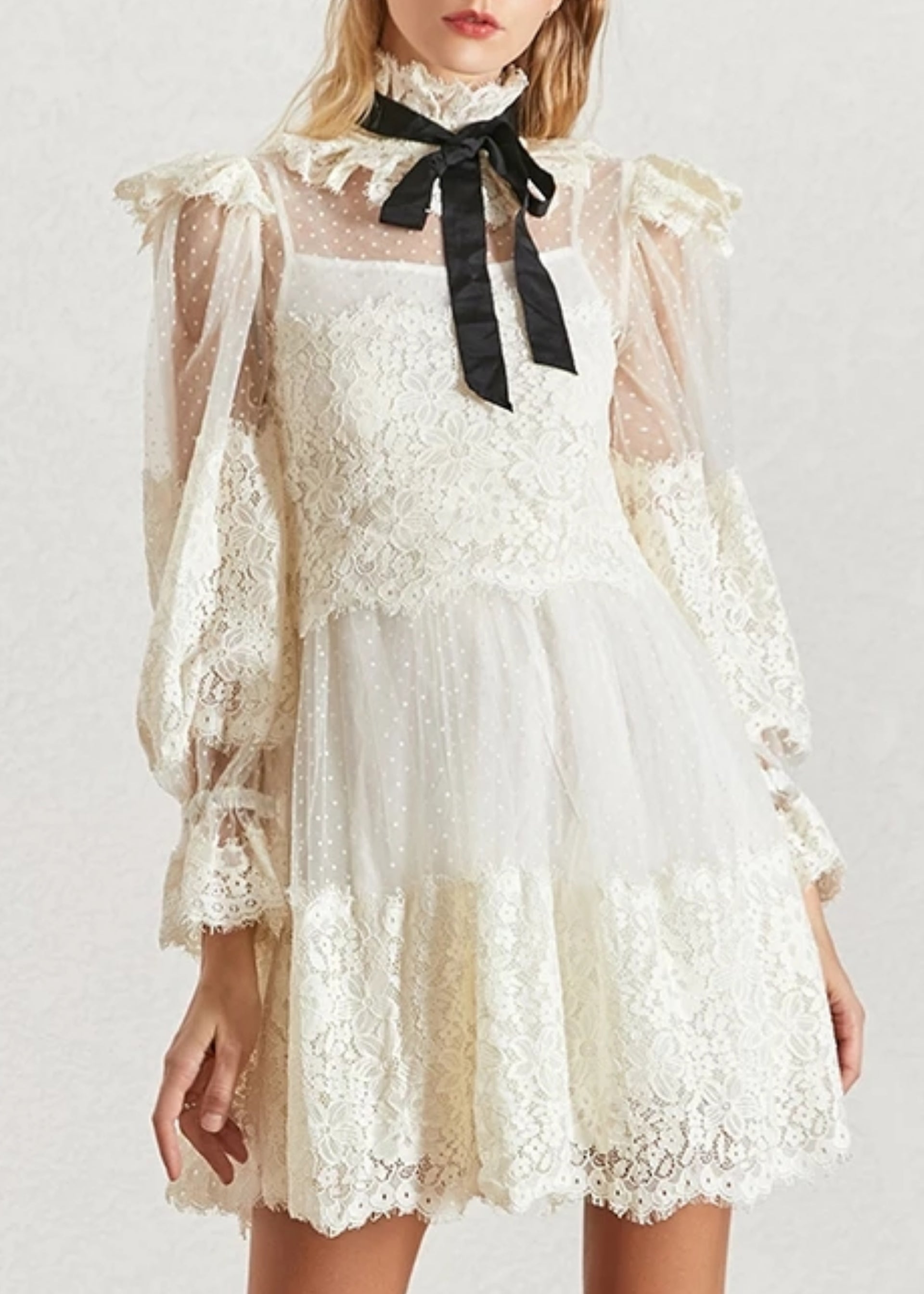 Alysse Vintage Lace Dress