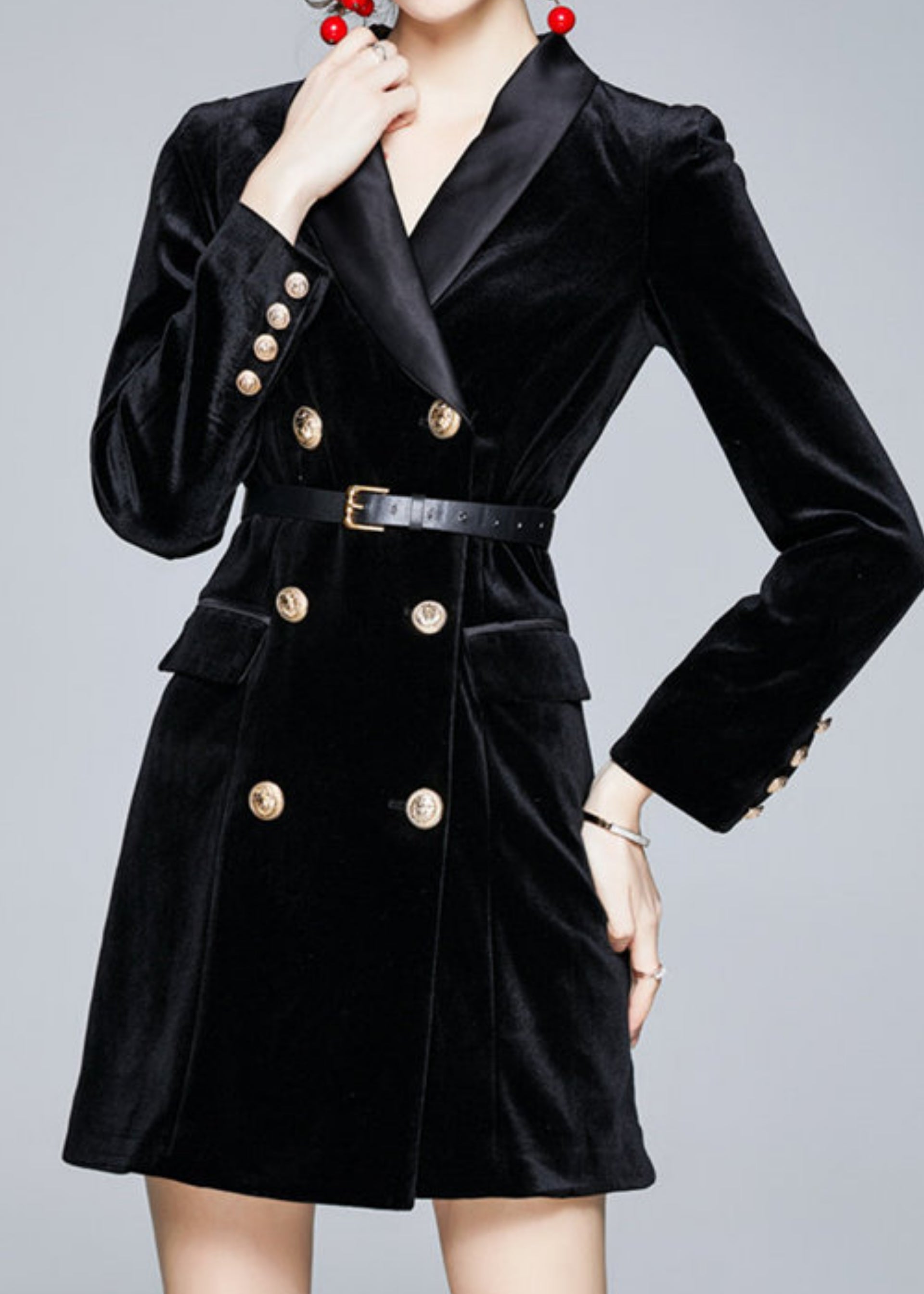 Matriarch Velvet Coat Dress