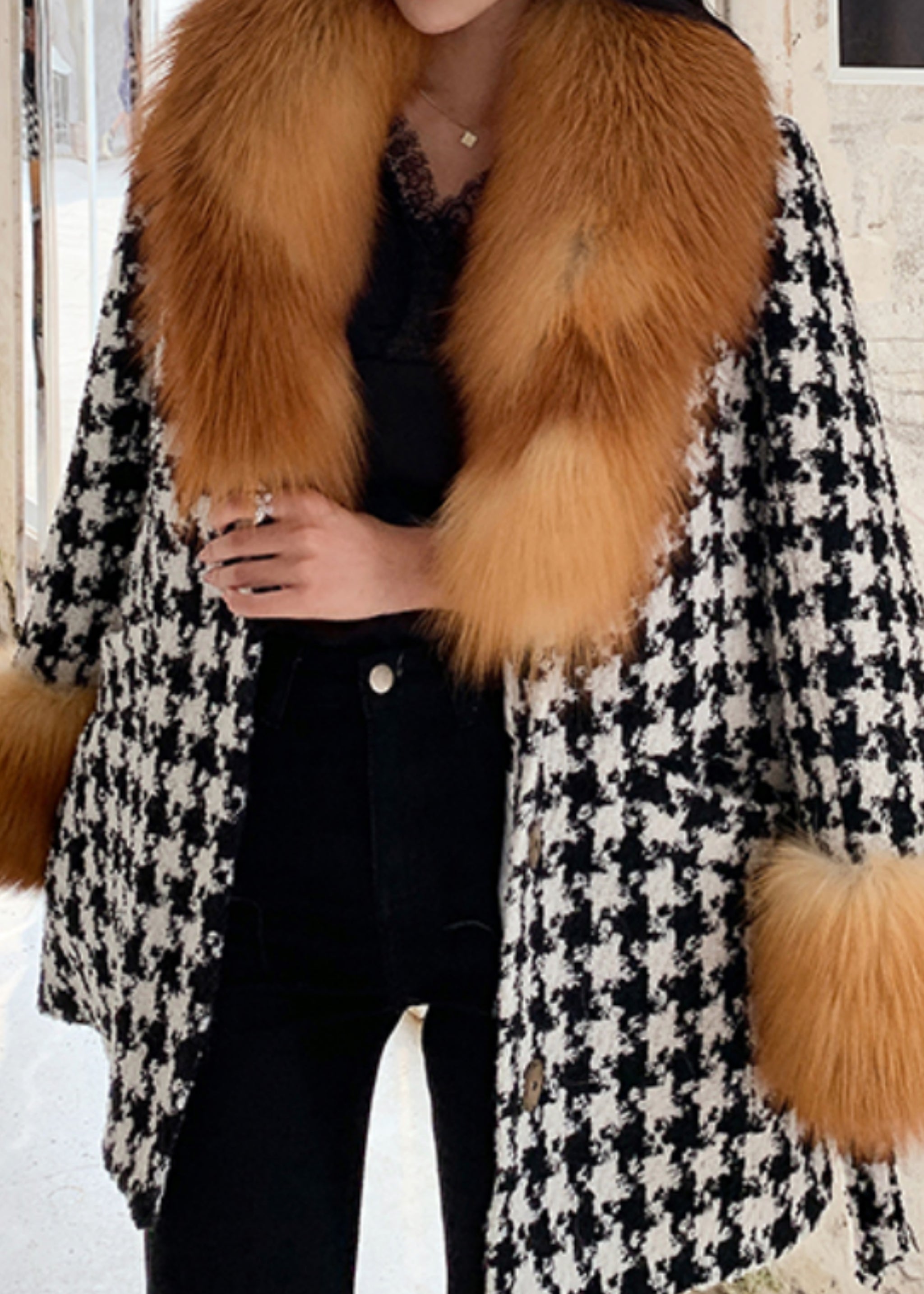 Chloe Italian Tweed Coat