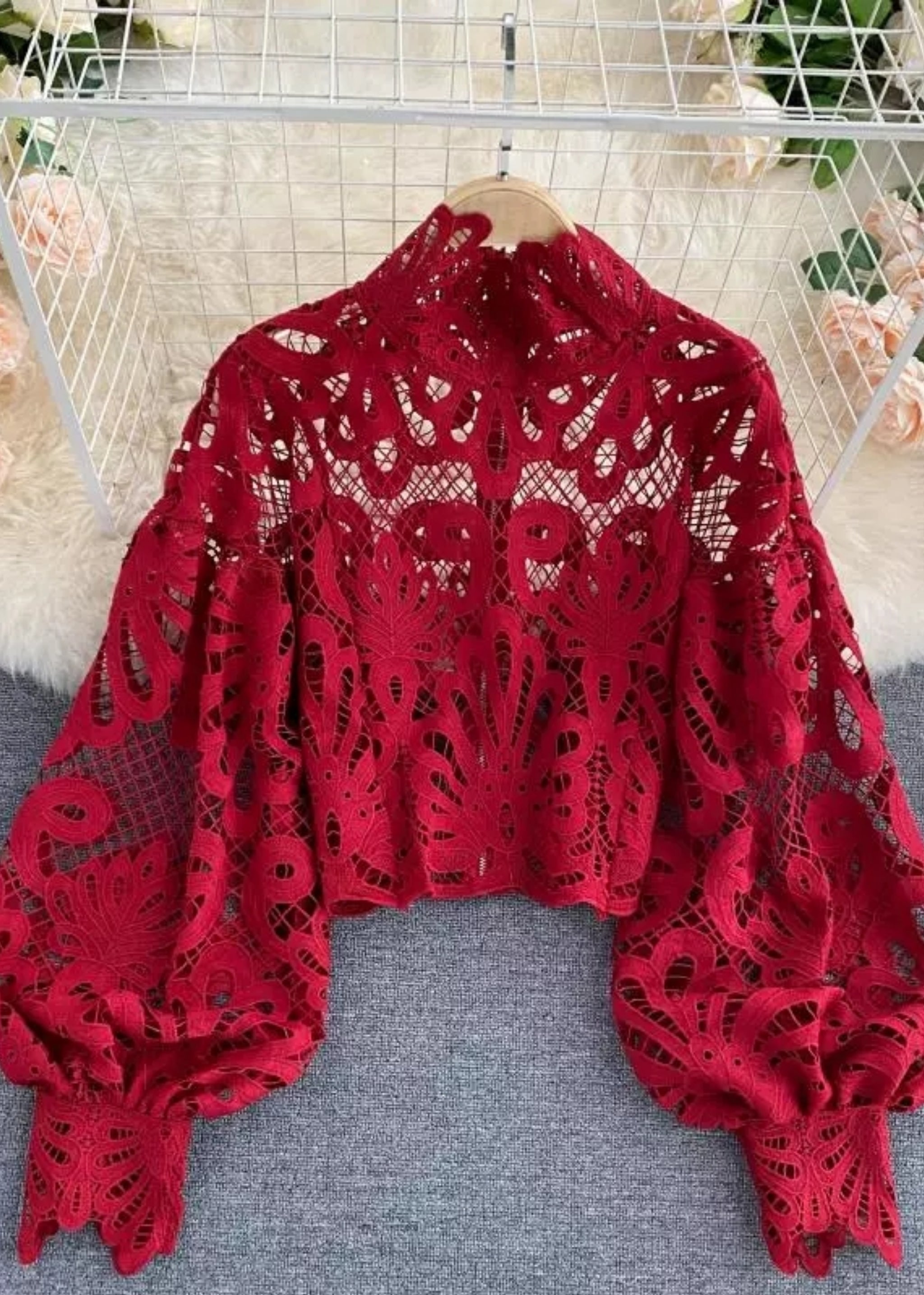 Lily of the Valley Blouse Red