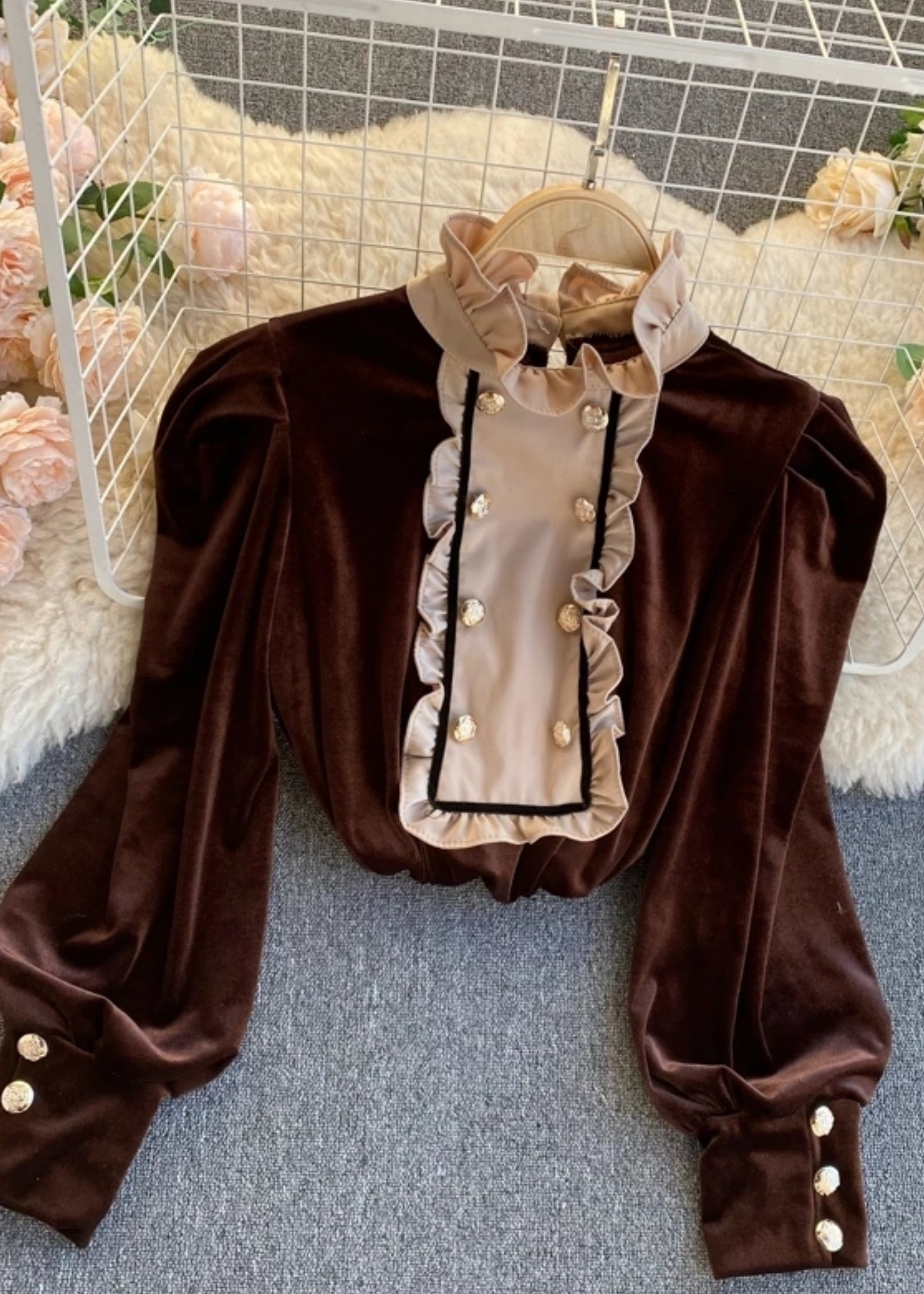 Batia Velvet Blouse