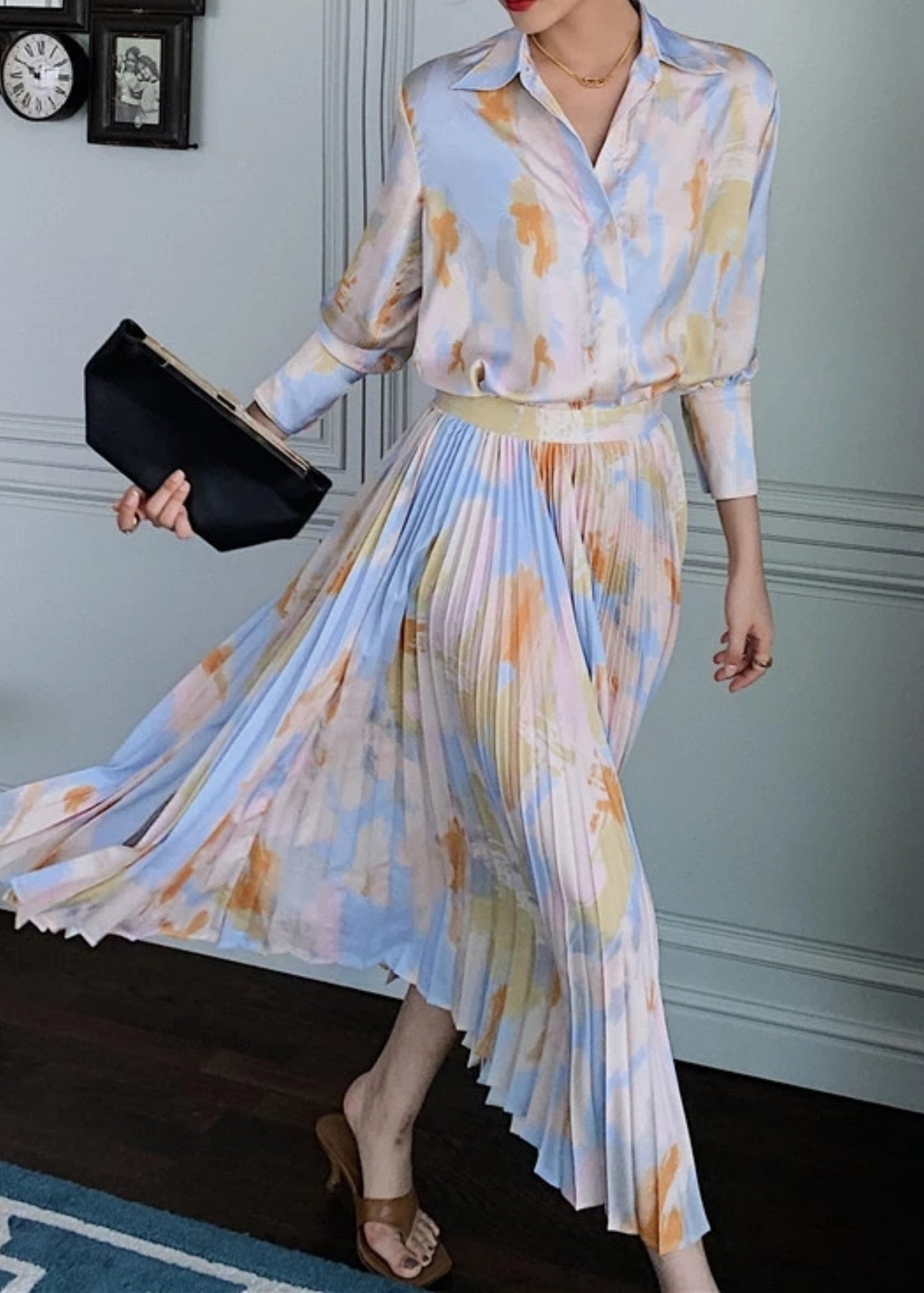 Heaven Pleated 2 Piece Set
