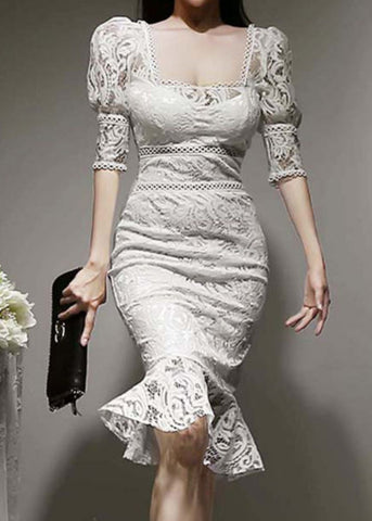 Isadora Chiffon Lace Dress