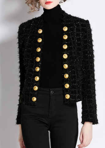 Kingdom Vegan Leather Jacket Gold