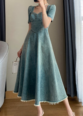 Evergreen Velvet Dress