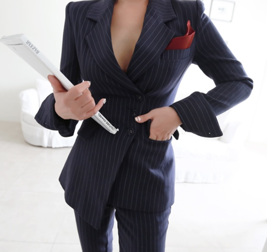Madonna Pinstripe Suit