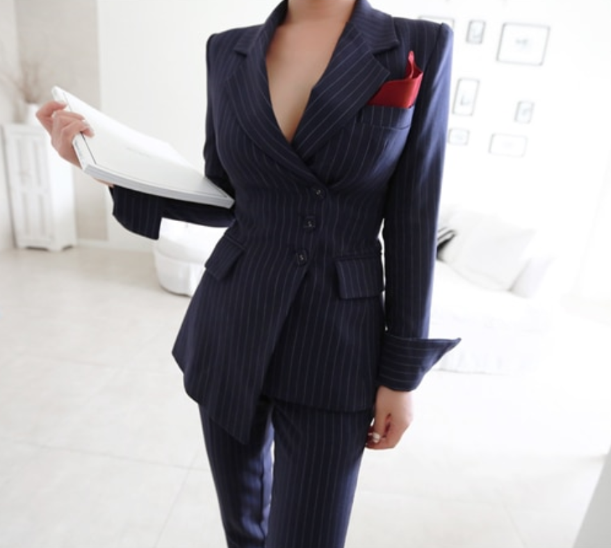 Madonna Pinstripe Suit