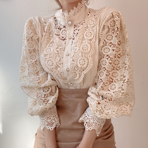 Kam Signature Lace Blouse – Belle Muse