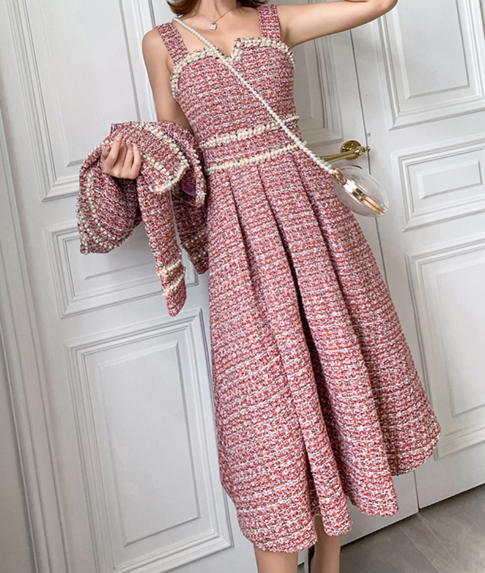 Dominique Tweed Dress and Coat Set