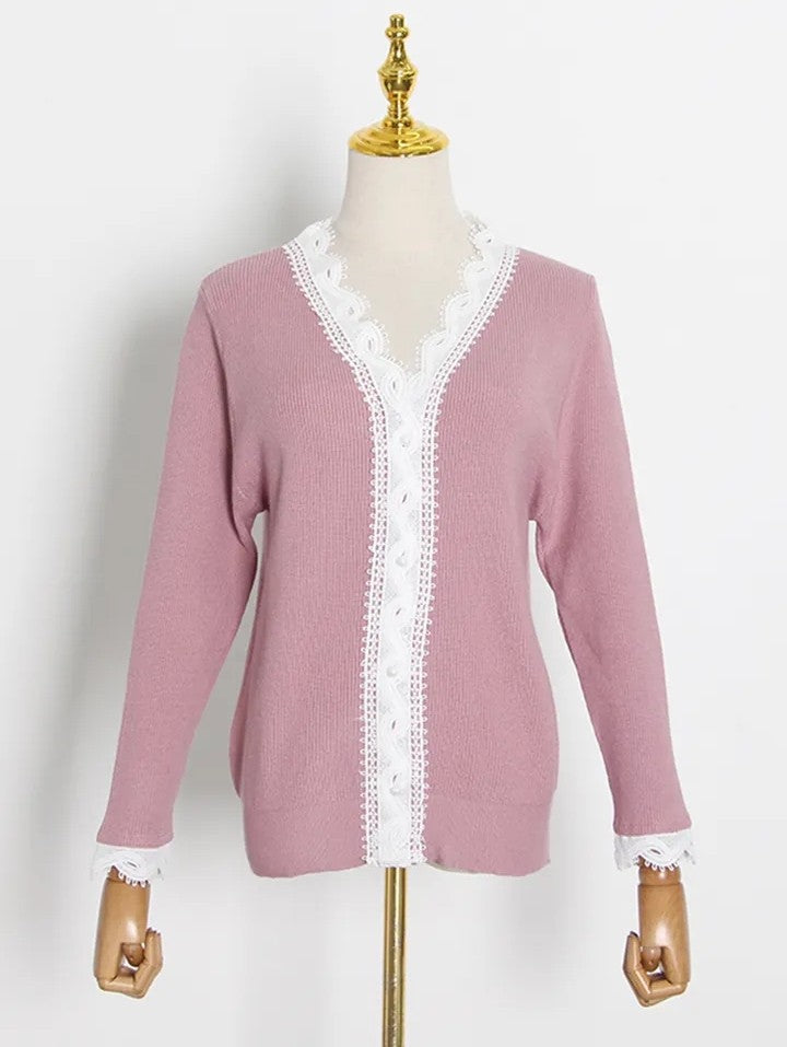 Marbella Lace Knit Sweater