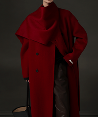 Elle Scarf Collar Cashmere Coat