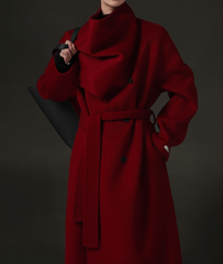 Elle Scarf Collar Cashmere Coat