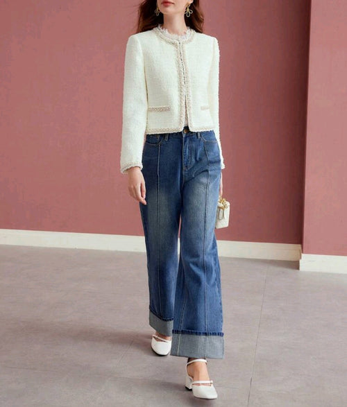 Margaret Tweed Pearl Jacket