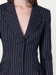 Florence Pinstripe Suit Dress