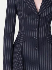 Florence Pinstripe Suit Dress