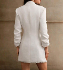 Juliette Italian Tweed Jeweled Coat