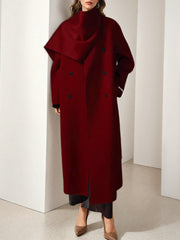 Elle Scarf Collar Cashmere Coat