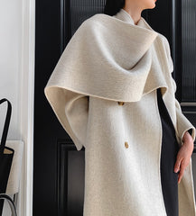 Monaco Wool Shawl Coat
