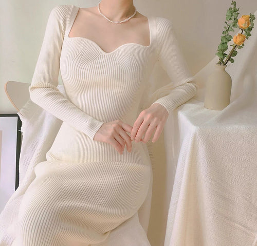 Elena French Knit Dress