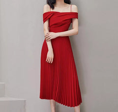 Empire Pleated Dress