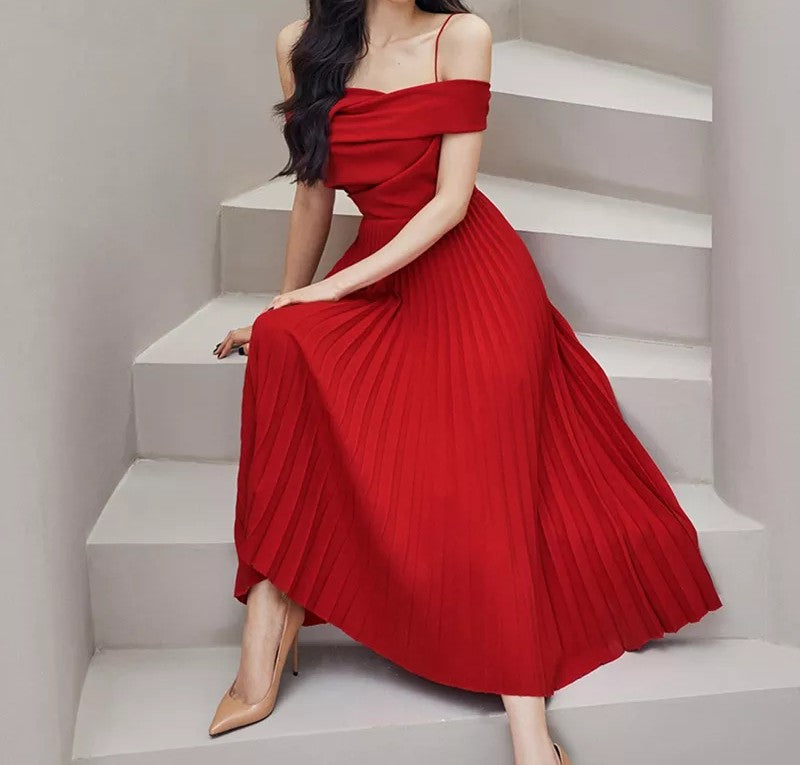 Empire Pleated Dress Belle Muse Empire Pleated Dress Belle Muse