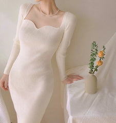 Elena French Knit Dress