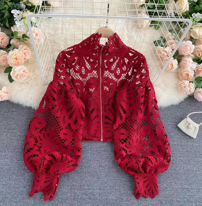 Lily of the Valley Blouse Red