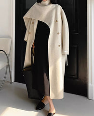 Monaco Wool Shawl Coat