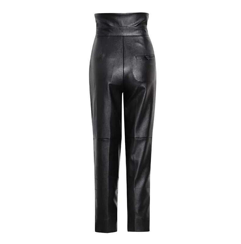 Angelica Vegan Leather Harem Pants