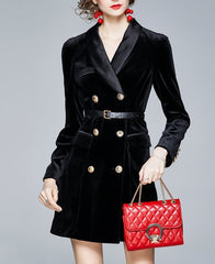 Matriarch Velvet Coat Dress