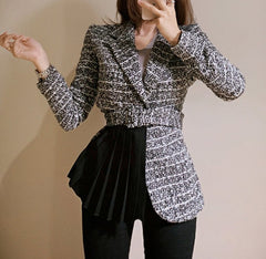 Milani Tweed Pleated Coat