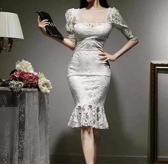 Esther Italian Lace Dress – Belle Muse