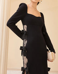 Nissi Knit Lace Dress