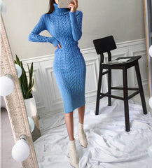 Redemption Knit Dress Blue