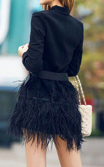 Black Perlota Tassel Dress