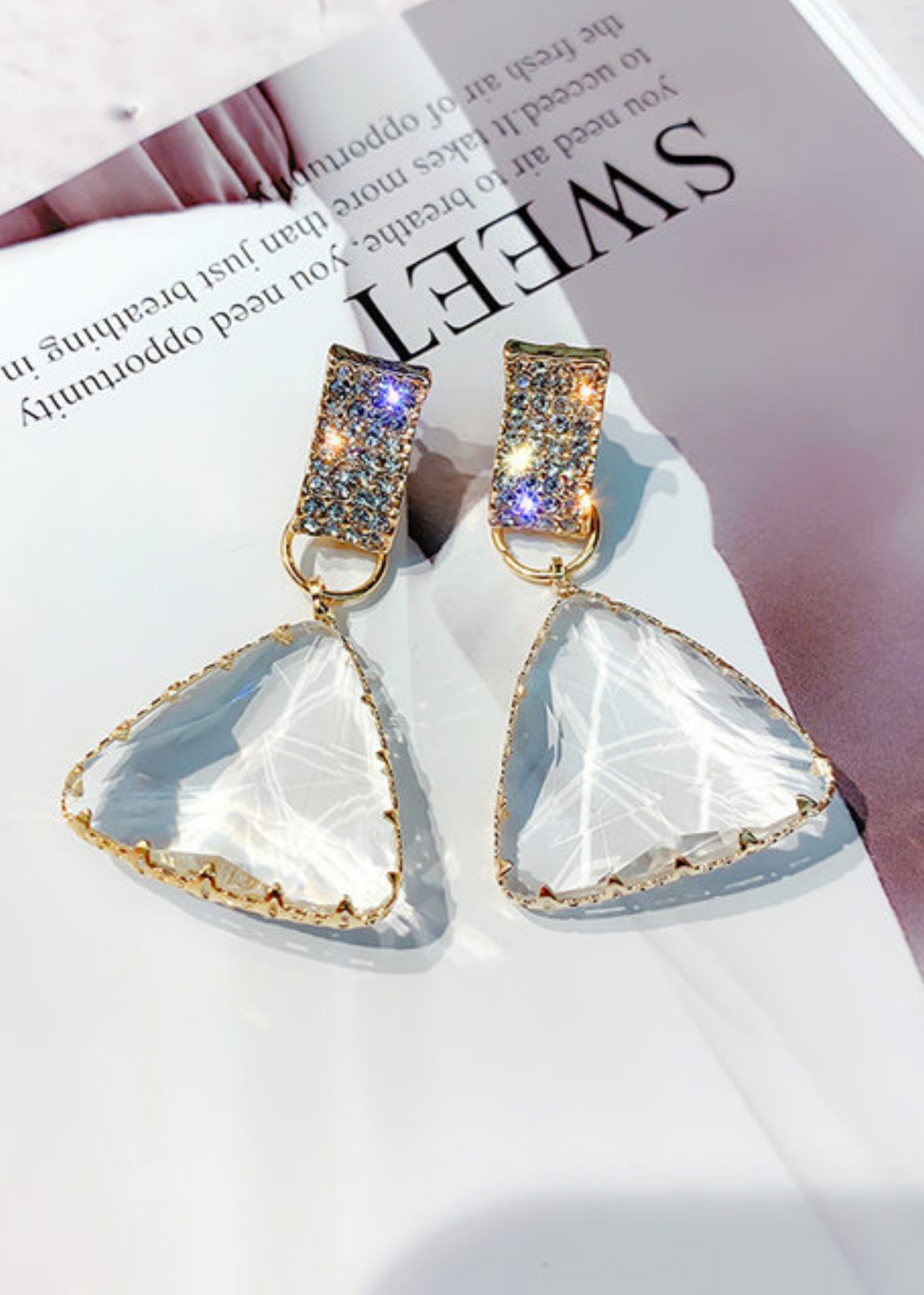 Trinity Crystal Earrings